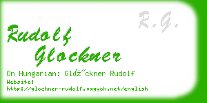 rudolf glockner business card